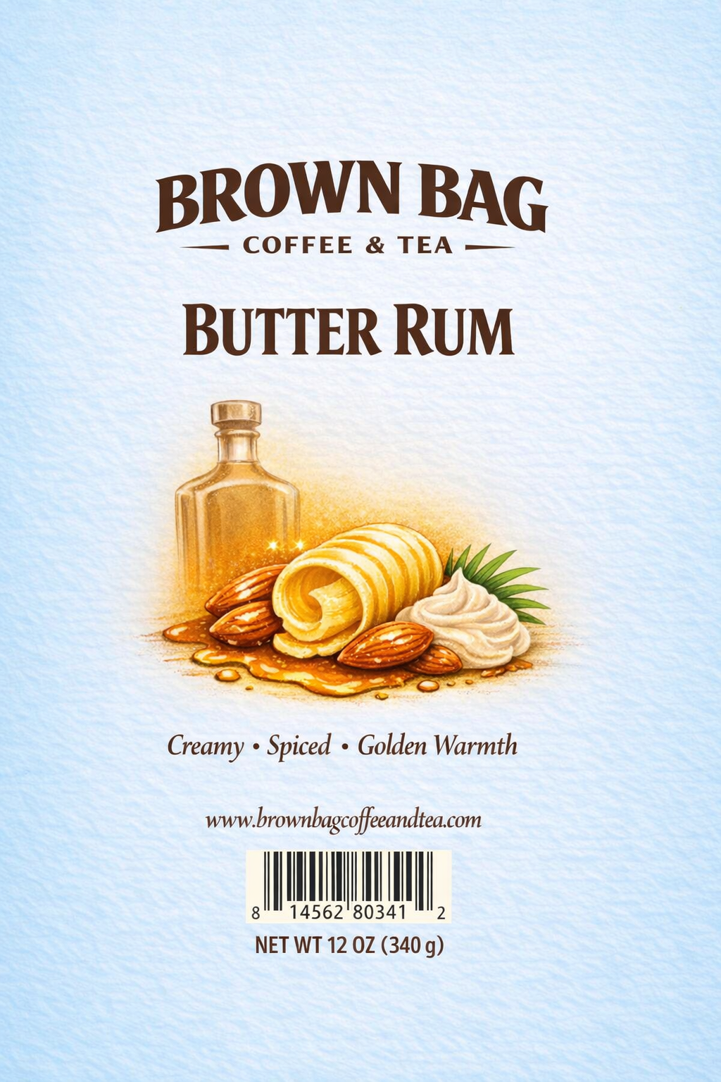 Butter Rum Freshly Roasted Coffee 12 oz