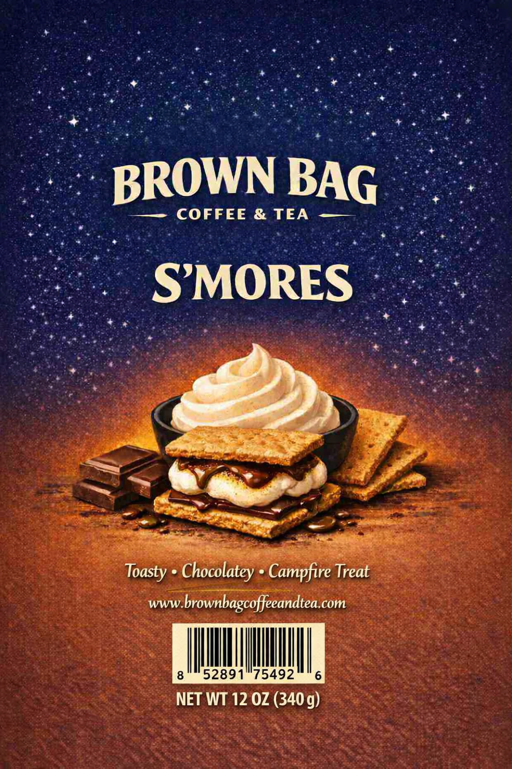 S'mores Freshly Roasted Coffee 12 oz