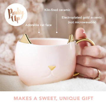 Chloe Pink Cat Mug