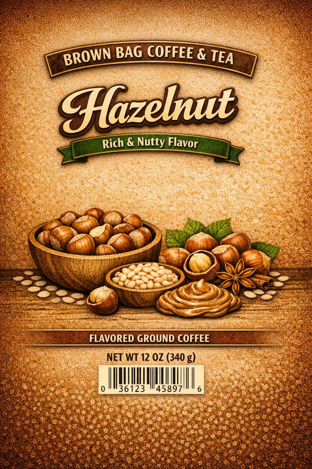 Hazelnut Freshly Roasted Coffee 12 oz