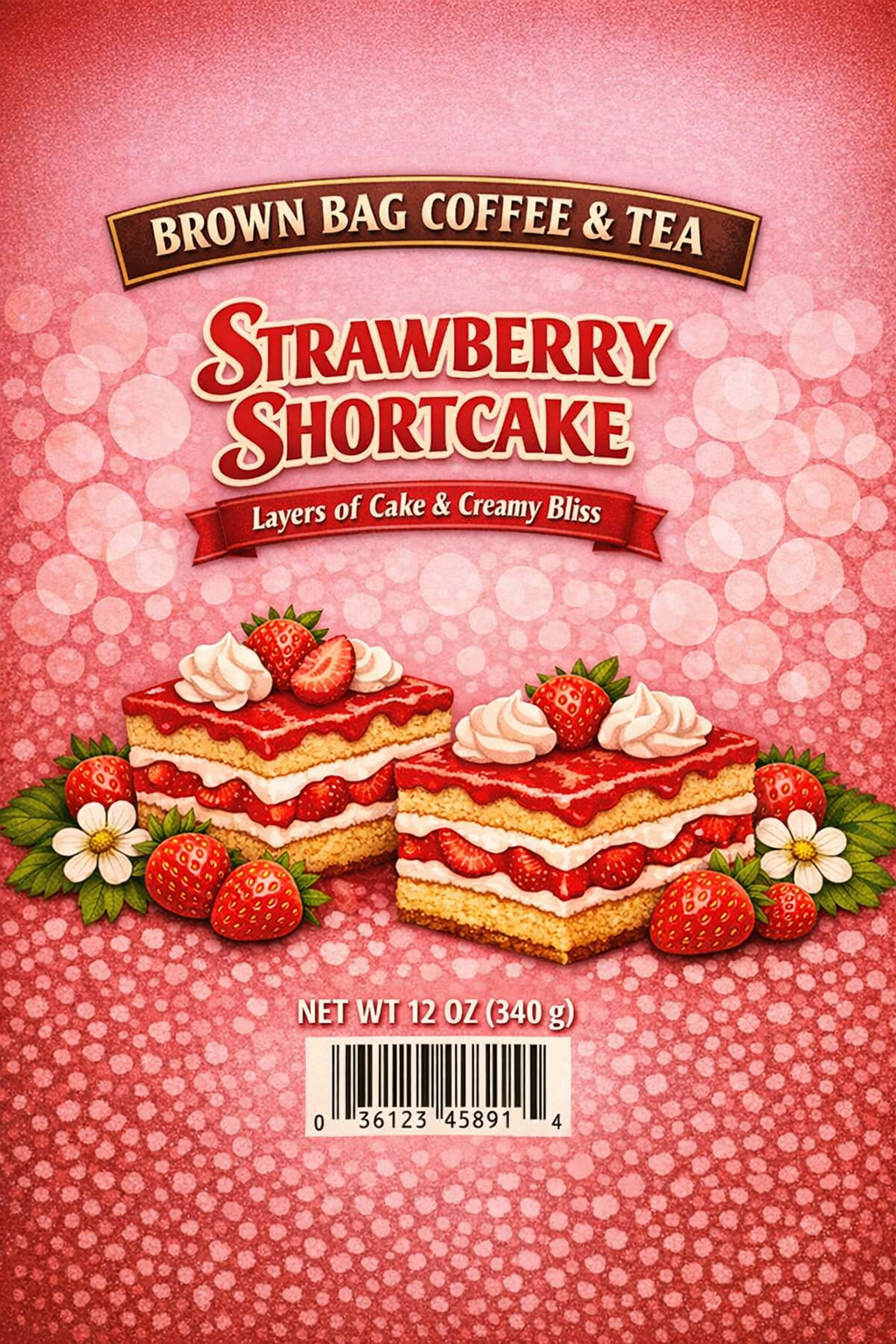 Strawberry Shortcake Freshly Roasted Coffee 12 oz