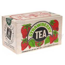 WOOD BOX Strawberry Tea