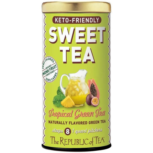 Keto-Friendly Sweet Tropical Green Iced Tea